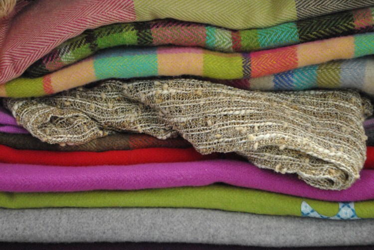 Blankets at Avoca Handweavers by knitahedron